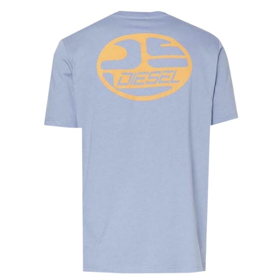Diesel Oval DS Logo Stonewash Blue T-Shirt