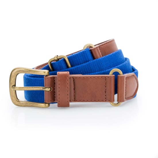 Asquith & Fox Mens Faux Leather And Canvas Belt (Royal) - Image 1