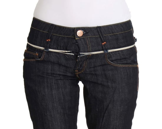 Acht Pantalones de Mezclilla de Algodón para Mujer en Azul, Corte Recto - Image 5