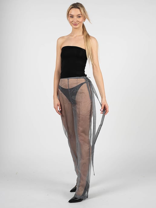 Patrizia Pepe Pantalón Mujer Gris - Image 3