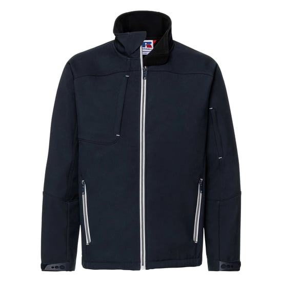 Russell Mens Bionic Softshell Jacket (French Navy) - Image 1
