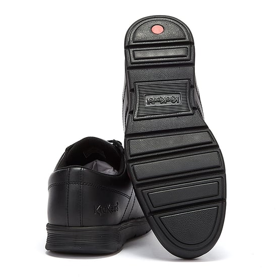 Kickers Kelland Lace Lo Black Leather Shoes - Image 4