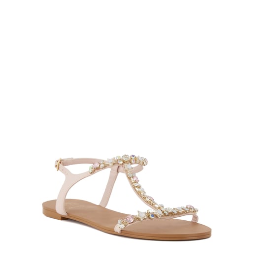 Dune Ladies Nissa - Jewel-Embellished Flat Sandals - Image 1