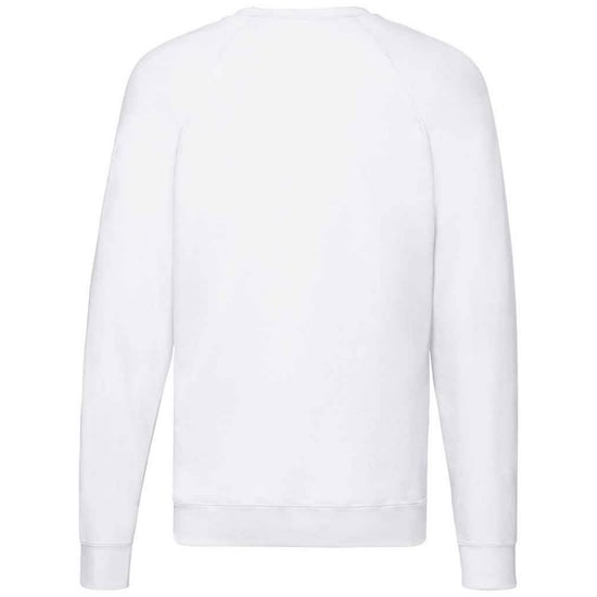 Fruit of the Loom Unisex Adult Lightweight Raglan Sweatshirt (White) - Image 2
