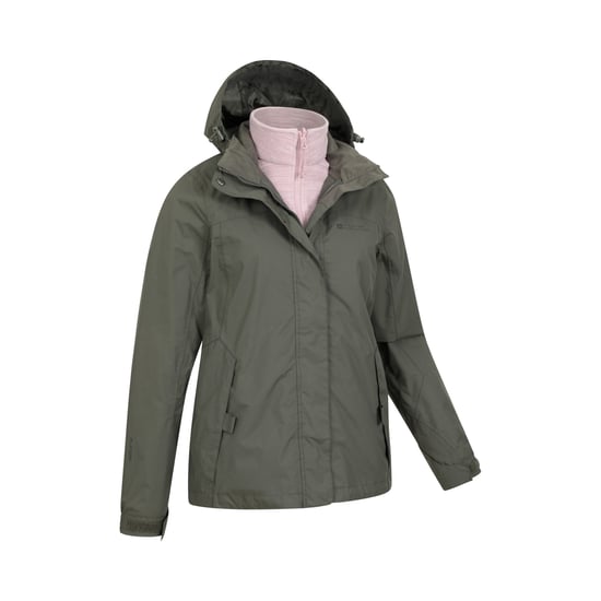 Mountain Warehouse Womens/Ladies Storm 3 in 1 Waterproof Jacket (Green)