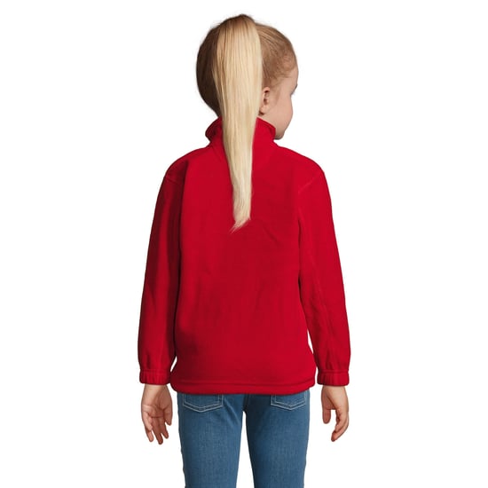 SOLS Childrens/Kids North Zip-Up Fleece Jacket (Red) - Image 3