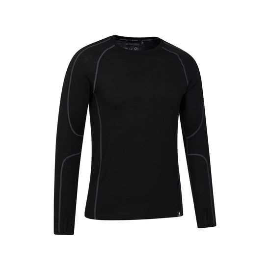Mountain Warehouse Mens Asgard Merino Wool Base Layer Set (Black)