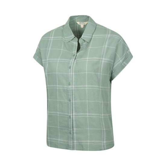 Mountain Warehouse Womens/Ladies Palm Checked Relaxed Fit Shirt (Khaki) - Image 3