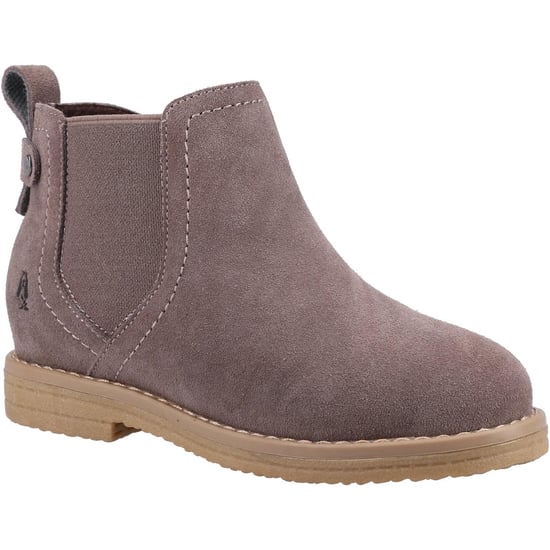 Hush Puppies Girls Mini Maddy Suede Ankle Boots (Grey) - Image 1