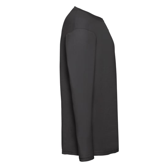 Fruit of the Loom Mens Valueweight Long-Sleeved T-Shirt (Black) - Image 3