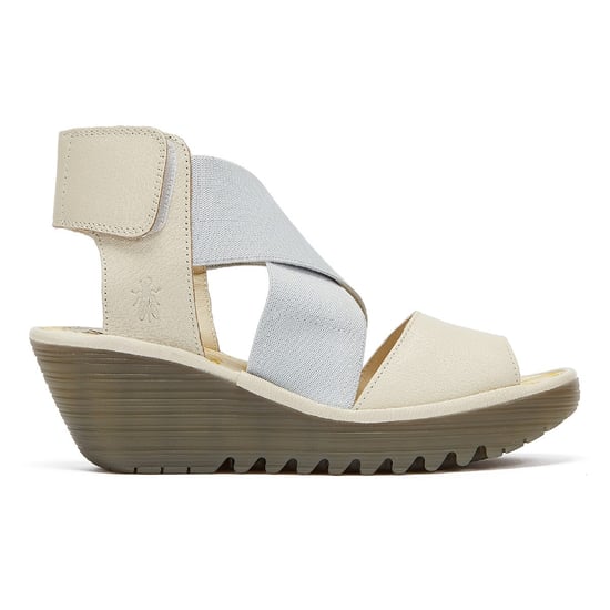 Fly London Yuba Womens Off White Sandals - Image 5