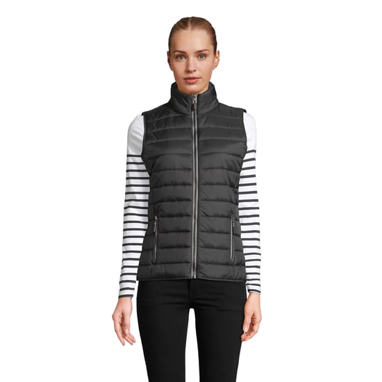 SOLS Womens/Ladies Wave Lightweight Body Warmer (Black) - Image 1