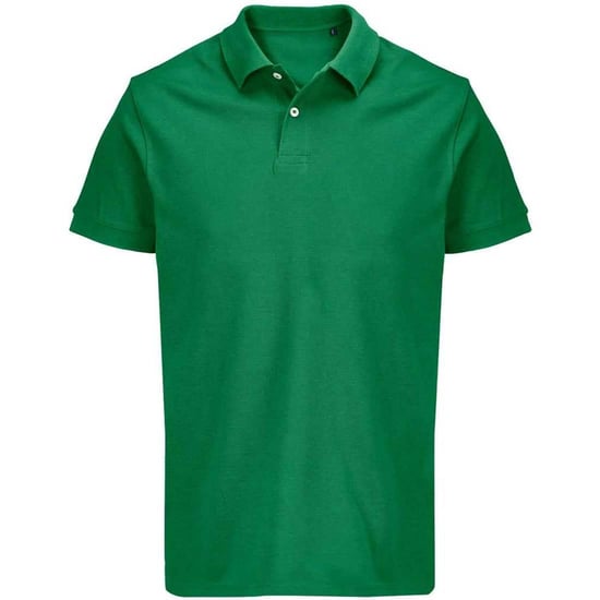 SOLS Unisex Adult Pacific Pique Twin Needle Stitch Polo Shirt (Kelly Green) - Image 1