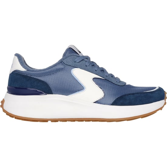 Skechers BLVD Retro Runner Leather Women's Navy Trainers - Image 2