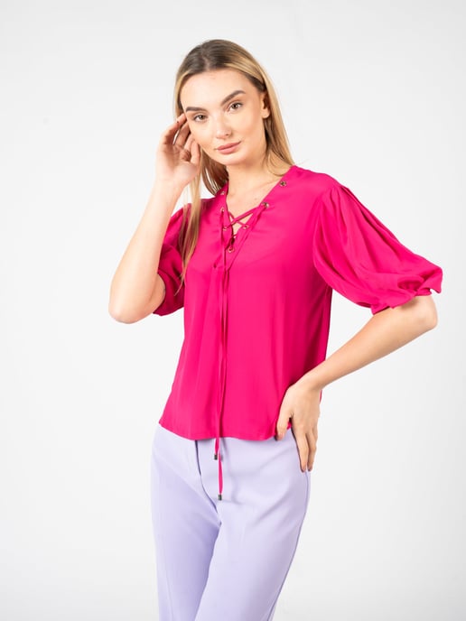 Pinko Blusa Benigno de mujer rosado - Image 3