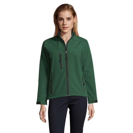 SOLS Womens/Ladies Roxy Soft Shell Jacket (Bottle Green) - Image 1