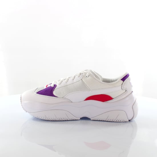 Puma Storm.Y White/Purple Trainers - Womens