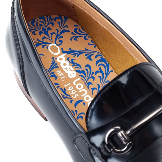 Base London Russo Leather Men's Black Loafers - Image 6