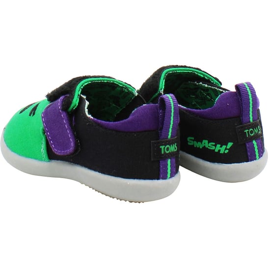 Toms x Marvel Hulk Zapatillas de deporte verdes/negras para niños - Image 4