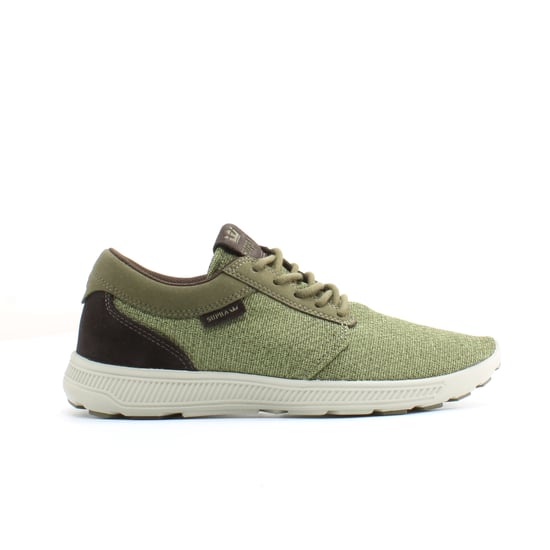 Supra Hammer Run Green Textile Mens Lace Up Trainers 08128 357 - Image 1