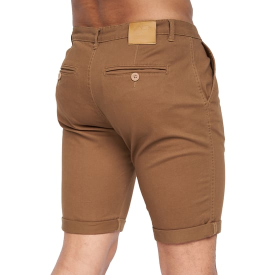Crosshatch Mens Sinwood Chino Shorts (Cinnamon) - Image 2