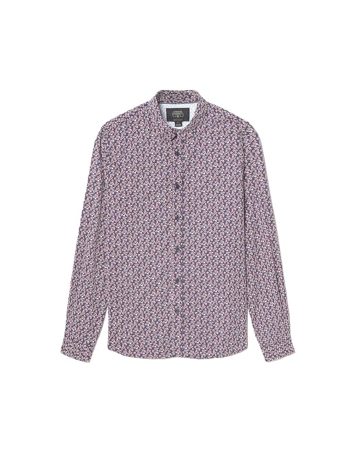 Le Temps Des Cerises Camisa Hombre Floy mit rotem Blumenmuster - Image 1