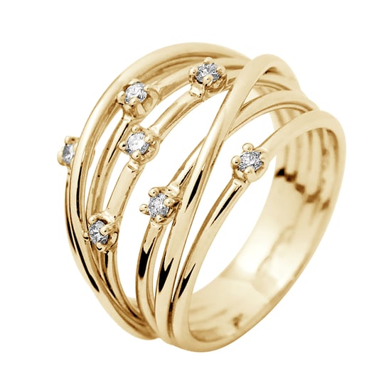 DIADEMA - Ring - Prestige Jewelery - Diamonds - Yellow Gold