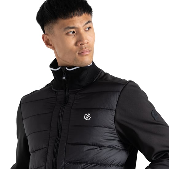 Dare 2B Mens Frost Quilted Hybrid Jacket (Black)