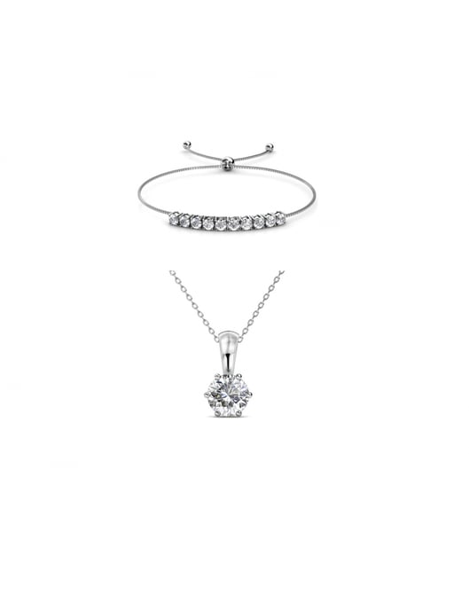 Juego de piedras de nacimiento Crystal Mia - Plata y cristal - Image 1