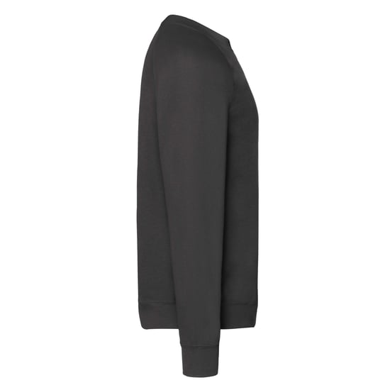 Fruit Of The Loom Mens Classic 80/20 Raglan Sweatshirt (Black) - Image 3