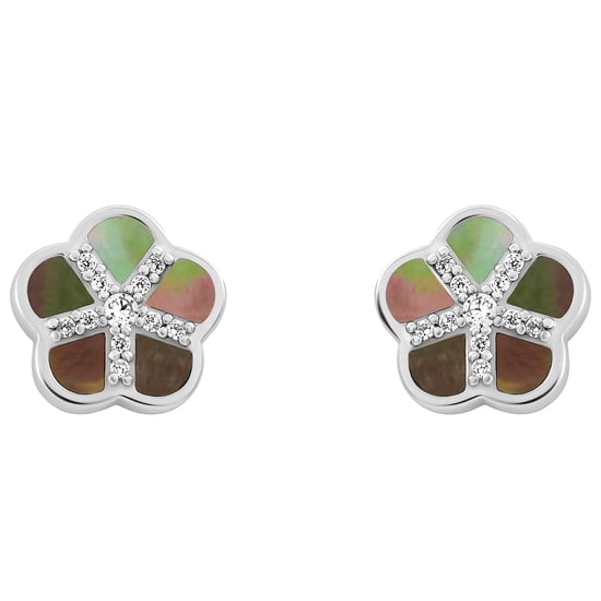 Orphelia 'Daisy' Women's 925 Sterling Silver Stud Earrings - Silver ZO-7585 - Image 1