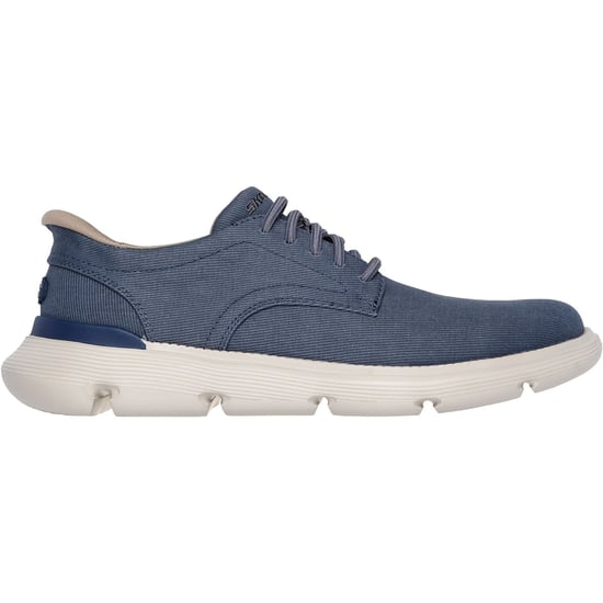Skechers Garza Clive Cotton Men's Blue Lace-Up Shoes - Image 2