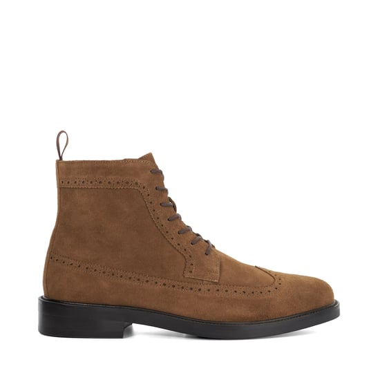 Dune Mens Marlon - Brogue Detail Lace Up Formal Boots - Image 2