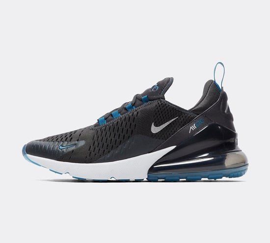 Nike Air Max 270 Trainers Anthracite/Metallic Silver/Industrial Blue