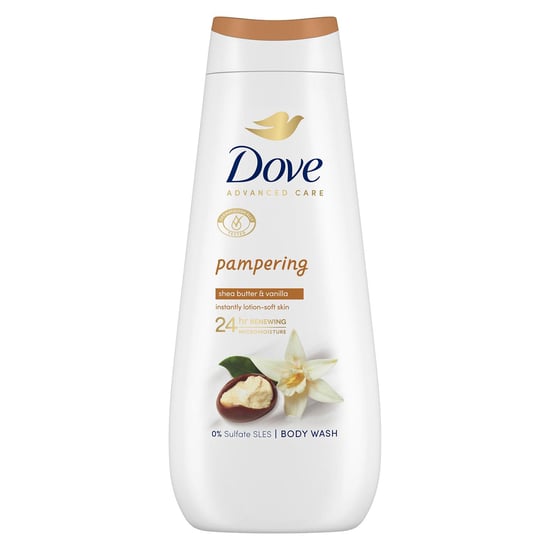 Dove Advanced Care Body Wash Pampering 24Hrs Renewing Micromoisture 400ml, 2pk