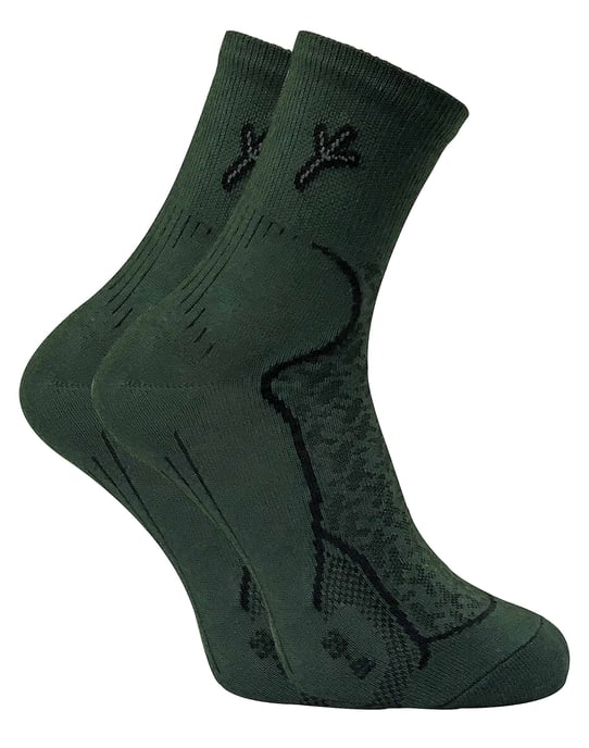 2 Pares de Calcetines de Algodón para Senderismo con Tecnología de Plata - Image 1