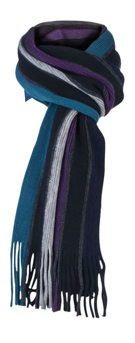 Bufanda de invierno de punto a rayas de inspiración italiana para hombre Talla única - Image 2