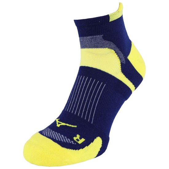 Calcetines para correr Mizuno Race Low Hombre Amarillo/Azul marino - Image 1