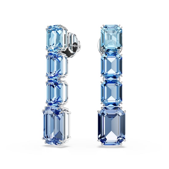 Swarovski 'Millenia' Women's Base Metal Drop Earrings - Silver 5696516 - Image 2