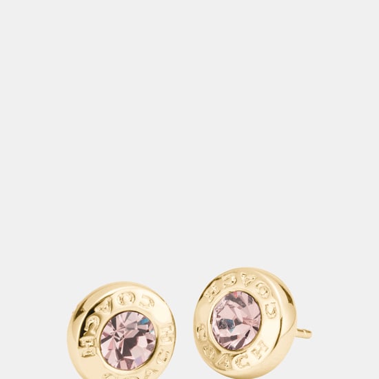 Open Circle Stone Stud Earring bag - Image 1
