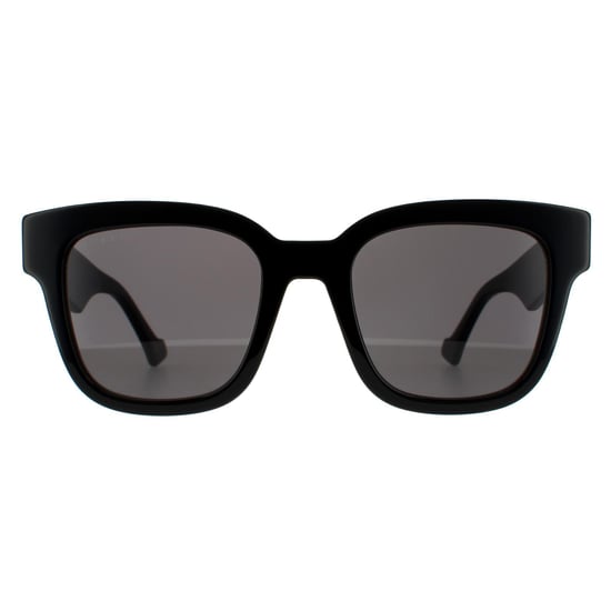 Gafas de sol rectangular para mujeres Gucci en negro y gris - Image 1