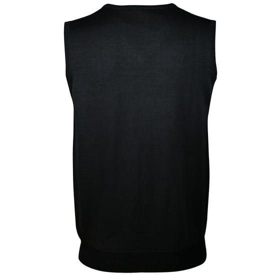 SOLS Unisex Gentlemen Sleeveless V Neck Sweater Vest (Black) - Image 2