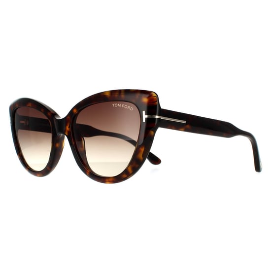 Tom Ford Cat Eye Womens Dark Havana Brown Gradient - Image 2