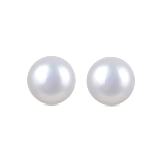 Pendientes Luxenter, essential de plata de ley 925 y perla blanca con acabado en baño de rodio - Image 1