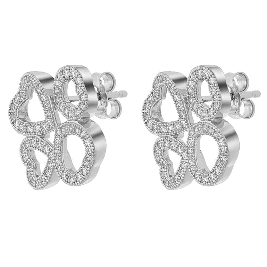 Orphelia 'Rilla' Women's 925 Sterling Silver Stud Earrings - Silver ZO-7356 - Image 3