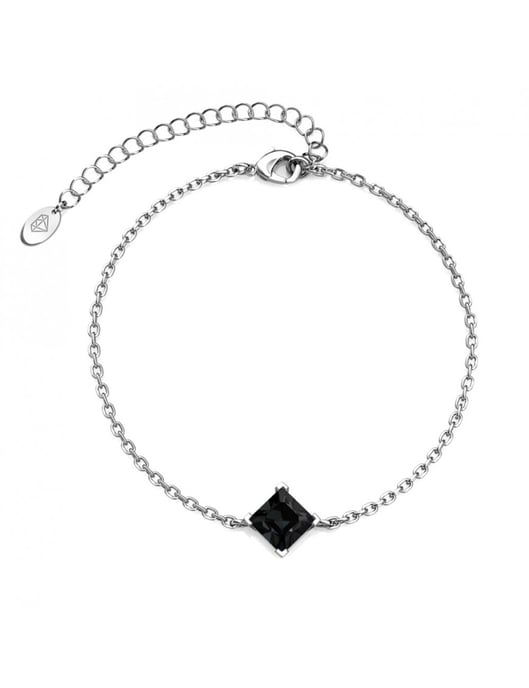Pulsera Calle - Plata y Negro - Image 1