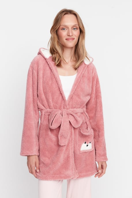 Trendyol Women's  V Neck  Short Dressing Gowns - Image 4