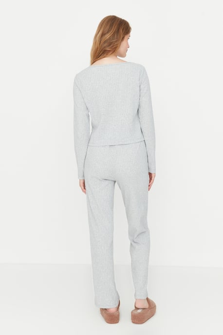 Trendyol Women's Crew neck Pajama Set - Image 5