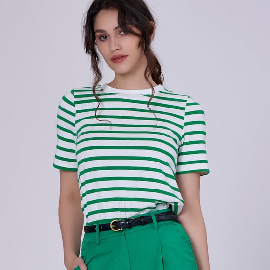 Stripes Cotton T-shirt - Image 3