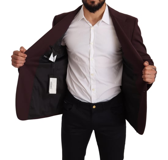 Blazer ajustado de algodón morado para hombre de Dolce & Gabbana - Image 6